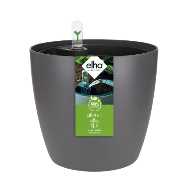 ELHO Brussel okrogel s sistemom vodne rezerve — 18.3 #4f5155
