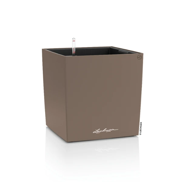 LECHUZA Cube Color — 30 #816a5e